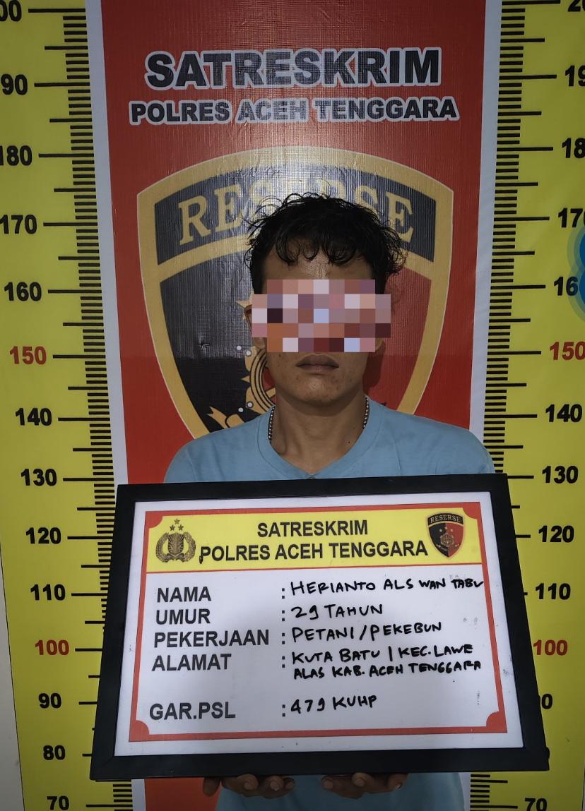 Gerak Cepat! Kurang Dari 24 Jam, URC Sat Reskrim Polres Aceh Tenggara Ringkus Pelaku Curas  ‎