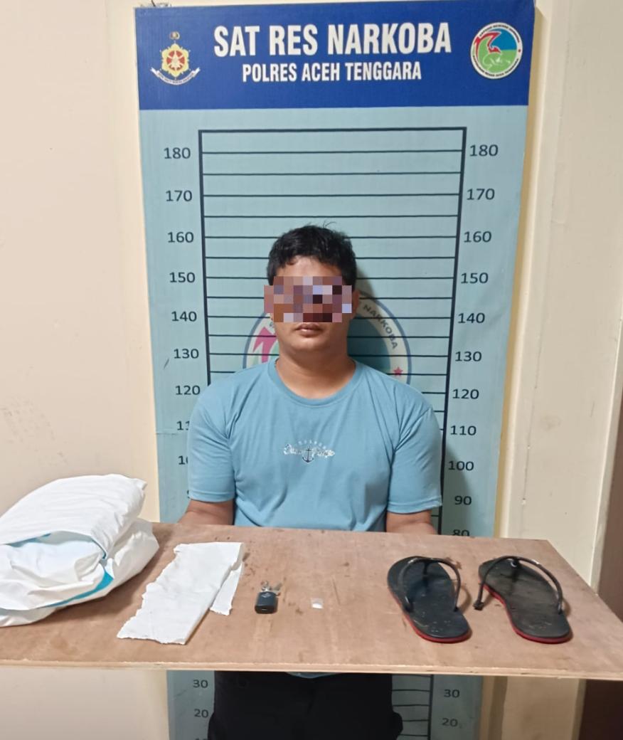 Jangan Biarkan Sekecil Apa Pun Narkoba Masuk ke Hidup Kita” Polres Aceh Tenggara Amankan Pelaku Sabu di Babussalam