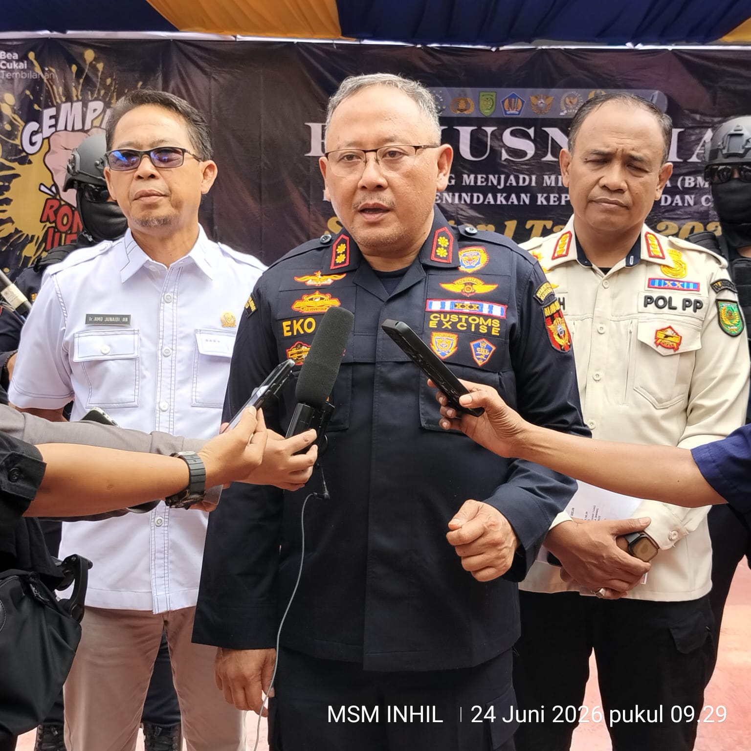 Bea cukai tembilahan musnakan barang ilegal hasil penindakan senilai Rp.4,65 miliyar, tegas kan komitmen berantas peredaran barang terlarang