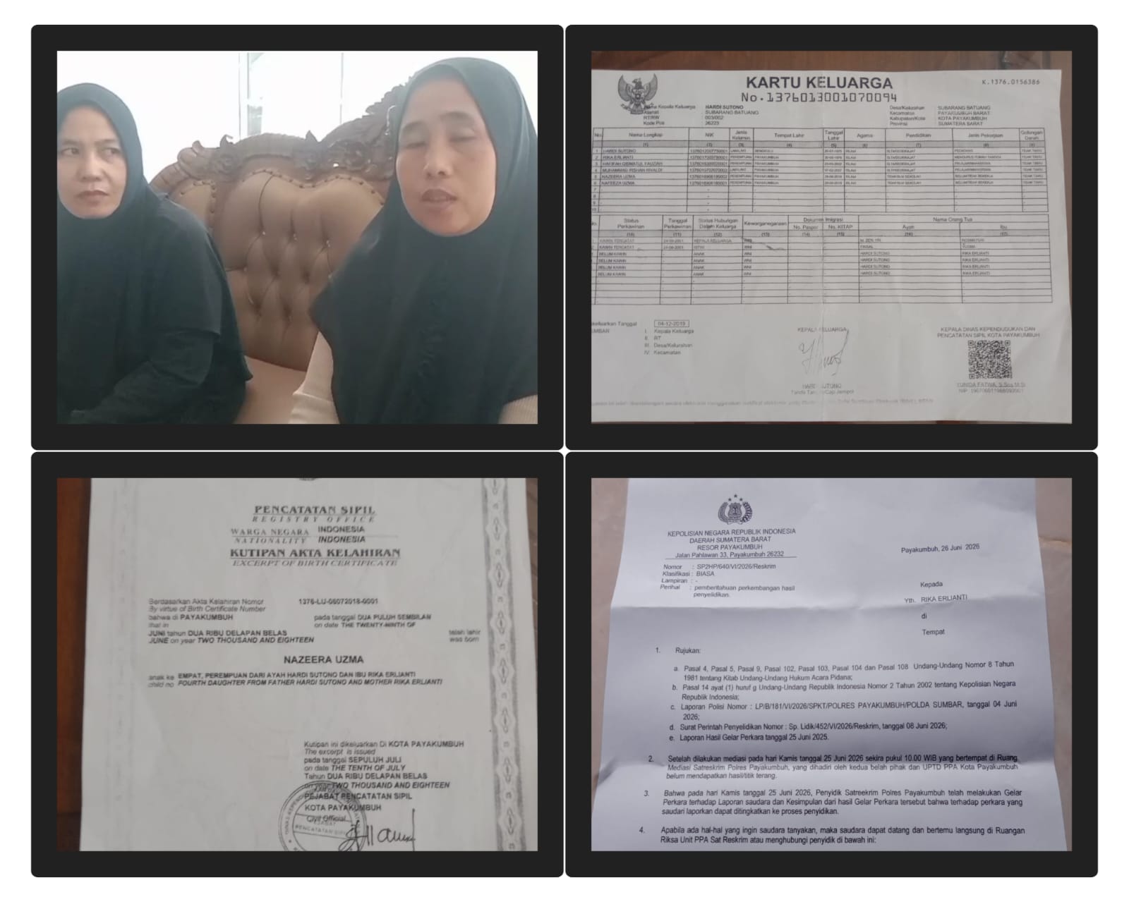 Dugaan Penculikan Anak Kembar: Ibu Kandung di Payakumbuh Meratap, Anak Dikuasai Sepupu Istri Seorang Dokter