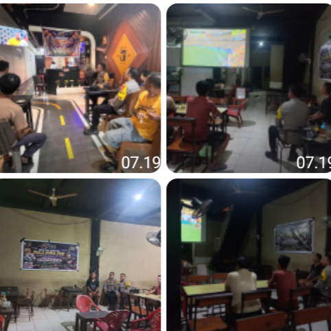 Nobar Piala Dunia 2026, Polsek Tayan Hulu Perkuat Kedekatan dengan Warga dan Jaga Situasi Kamtibmas Tetap Kondusif