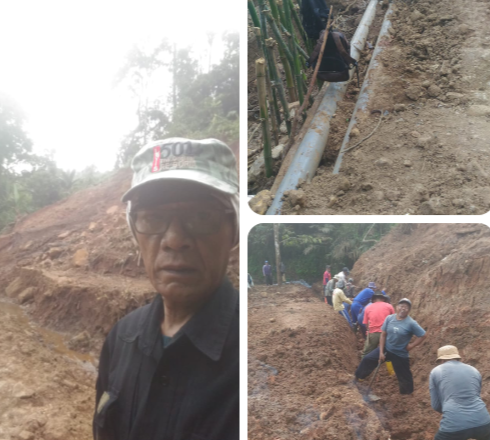 Tanpa Mengenal Lelah Pembuatan Saluran Irigasi Sangiang Sri Terus Berlanjut.