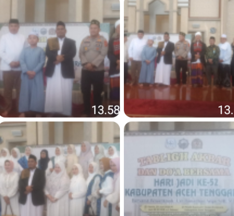 MENYAMBUT HARI JADI KABUPATEN ACEH TENGGARA YANG KE 52 BUPATI H.SALIM FAKHRY.S.E.MM. GELAR TABLIGH AKBAR.
