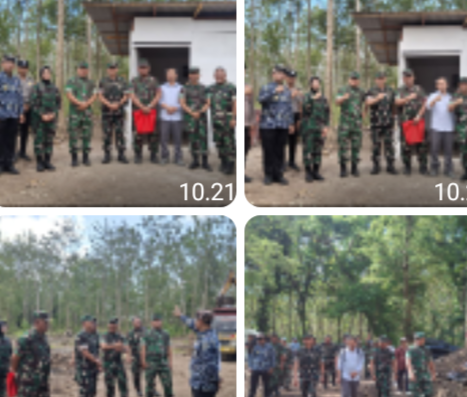 Dandim 0825/Banyuwangi Dampingi Tim Pengawas Kemhan Tinjau Pembangunan Batalyon TP di Purwoharjo