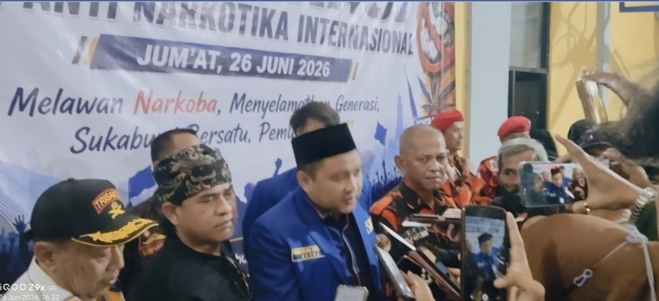 Aksi Damai Peringati Hari Anti Narkotika Sedunia di GOR Cisaat, Masyarakat Diajak Tolak Narkoba dan Miras Demi Selamatkan Generasi Muda