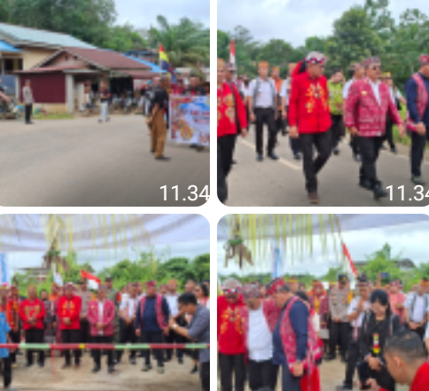 GAWAI DAYAK NAMPAI MINU PODI KE l KECAMATAN JANGKANG DI BUKA OLEH BUPATI SANGGAU DAN ANGGOTA DPR-RI DAPIL KALBAR
