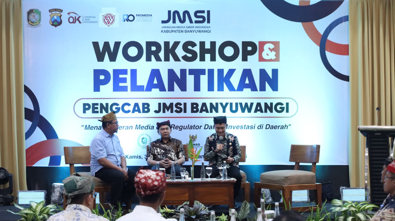 Investasi Aman Berkat Sinergi Media: Polresta Banyuwangi Hadiri Pelantikan Pengcab JMSI dan Workshop Ekonomi